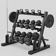 槓鈴片啞鈴架子  健身健身器材存放架 家用槓鈴桿收納架 歷史價格詳細信息