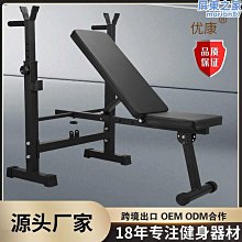 摺疊舉重床臥推架家用簡易啞鈴凳臥推凳健身器材槓鈴套裝槓鈴床 歷史價格詳細信息