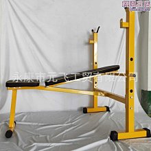 摺疊舉重床臥推架家用簡易啞鈴凳臥推凳健身器材槓鈴套裝槓鈴床 歷史價格詳細信息