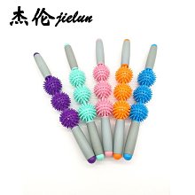 刺猬球肌肉按摩棒三球狼牙筋膜棒放松滾軸瑜伽按摩滾輪五球瑜伽棒 歷史價格詳細信息