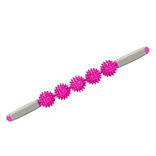 刺猬球肌肉按摩棒三球狼牙筋膜棒放松滾軸瑜伽按摩滾輪五球瑜伽棒 歷史價格詳細信息