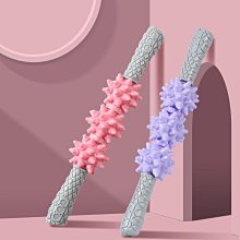 刺猬球肌肉按摩棒三球狼牙筋膜棒放松滾軸瑜伽按摩滾輪五球瑜伽棒 歷史價格詳細信息