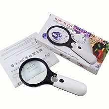 手持放大鏡45倍led帶燈充電閱讀高清測量集郵票字畫鑑定工具玻璃 歷史價格詳細信息