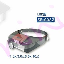 【多功能頭戴式LED照明放大鏡9892B2】五種倍率 歷史價格詳細信息