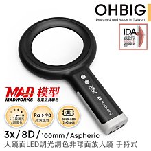 【HWATANG】OHBIG 1.6x/2.5D/100mm 大鏡面LED調光調色長焦放大鏡 長鵝頸桌夾式(AL001-S2DT02) 歷史價格詳細信息
