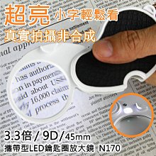 3.3x/9D/45mm 攜帶型LED鑰匙圈放大鏡 N170 歷史價格詳細信息