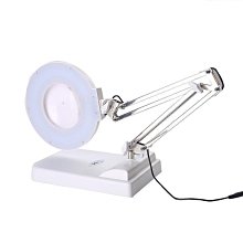 高亮度LED臺式放大鏡燈 360度旋轉維修放大鏡燈 化妝美甲美睫工作放大鏡燈 摺疊便攜式護眼閱讀學習檯燈P6974 歷史價格詳細信息
