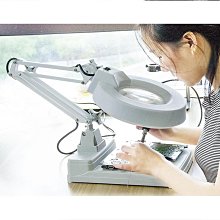 高亮度LED臺式放大鏡燈 360度旋轉維修放大鏡燈 化妝美甲美睫工作放大鏡燈 摺疊便攜式護眼閱讀學習檯燈P6974 歷史價格詳細信息