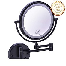 浴室伸縮化妝鏡子壁掛摺疊掛牆酒店化妝室7倍化妝鏡免打孔7英寸 歷史價格詳細信息