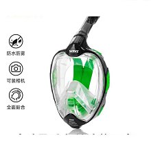 wave專業潛水裝備自由潛面鏡高清全乾式呼吸遊泳大框防霧浮潛面罩 歷史價格詳細信息