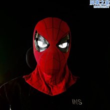 面具頭套蜘蛛俠帽子眼睛可動頭套超凡蜘蛛俠兒童平常心面具英雄遠征黑色藍 歷史價格詳細信息