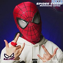 面具頭套蜘蛛俠帽子眼睛可動頭套超凡蜘蛛俠兒童平常心面具英雄遠征黑色藍 歷史價格詳細信息