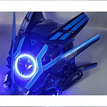 賽博朋克面具鐵血戰士頭盔cosplay全臉面罩機能風科技感發光機甲 歷史價格詳細信息