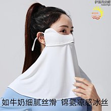 開車防曬面罩薄款面紗一體圍脖露鼻子遮全臉冰絲臉罩男女用夏日季 歷史價格詳細信息