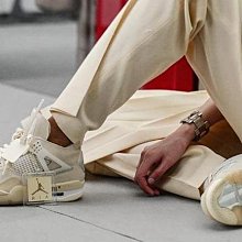 代購 OFF-WHITE × AIR JORDAN 4 SP "SAIL" 白帆米白奶油 聯名款 潮鞋 歷史價格詳細信息