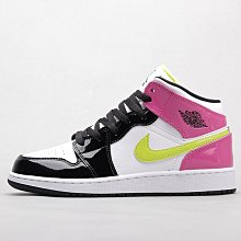 Air Jordan 1 Mid AJ1 女鞋 綠巨人 白紫綠 男鞋 中幫 飛人喬登1代 籃球鞋 554724-300 歷史價格詳細信息