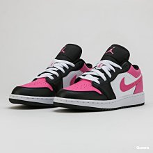 Nike Air Jordan 1 Low 黑 粉紅 男鞋 皮革 喬丹1代 低筒 經典款【ACS】 553558-034 歷史價格詳細信息