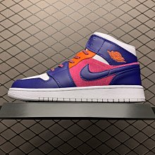AIR JORDAN 1 MID AJ1 Digital 復古 中幫 粉綠紅 運動 籃球鞋 555112-102 女款 歷史價格詳細信息