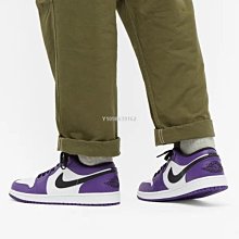 【代購】Nike Air Jordan 1 Low Court Purple 紫腳趾低幫休閒滑板鞋 553558-500-台之星代購 歷史價格詳細信息