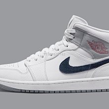 【代購】Air Jordan 1 Mid 白藍 皇家藍 高幫休閒百搭運動鞋554724-140 男鞋-台之星代購 歷史價格詳細信息