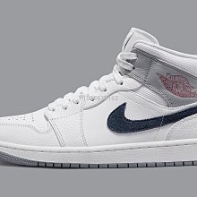 【代購】Air Jordan 1 Mid 白藍 皇家藍 高幫休閒百搭運動鞋554724-140 男鞋-台之星代購 歷史價格詳細信息
