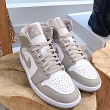 【代購】Nike Air Jordan 1 Mid 冰藍 煙灰 高幫運動百搭籃球鞋 BQ6472-105 歷史價格詳細信息