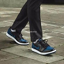 【NIKE】AIR JORDAN 1 LOW 男鞋 籃球鞋 黑藍銀-553558007 歷史價格詳細信息