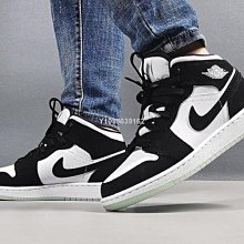 【酷E潮鞋店】Air Jordan 1 Mid 喬丹 小閃電 白寶藍 高幫百搭運動鞋DD6834 402 歷史價格詳細信息