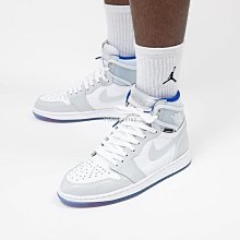 【酷E潮鞋店】Air Jordan 1 High Zoom AJ1 喬丹白灰藍 漆皮 漸變水晶底 高幫運動鞋CK6637-104男鞋 價格比較,價格查詢,歷史價格詳細信息
