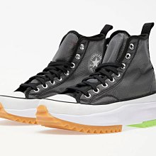 Converse RUN STAR HIKE HI 男女 黑 荔枝皮革 高筒 厚底 鋸齒 休閒鞋 A04292C 歷史價格詳細信息