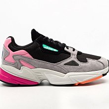 adidas 老爹鞋 Falcon W 黑 白 皮革鞋面 復古 老爺鞋 爸爸鞋 運動鞋 女鞋 B28129【ACS】 歷史價格詳細信息