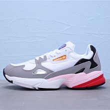 Adidas  FALCON RX W 全白 百搭 魔術貼 厚底 耐磨 運動 跑步 慢跑鞋 EE5110 女鞋 歷史價格詳細信息