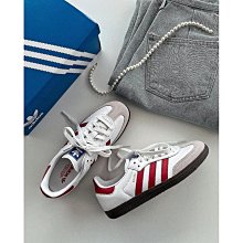 【ADIDAS】SAMBA OG 男女 休閒鞋 白紅-IG1025 歷史價格詳細信息