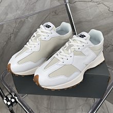 NEW BALANCE 327 白灰 深藍 膠底 大N 麂皮 皮革 復古 休閒 慢跑鞋 NB327 男女鞋 歷史價格詳細信息