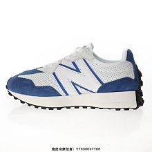 New Balance MS327“皮革白灰寶藍”街頭防滑中性運動慢跑鞋　MS327PF　男女鞋 歷史價格詳細信息
