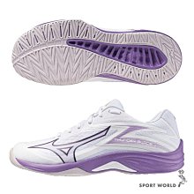 Mizuno 美津濃 排球鞋 Thunder Blade Z 女鞋 白 藍 輕量 緩衝 室內運動 羽排鞋 V1GC2370-00 歷史價格詳細信息