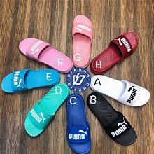 Puma Popcat 黑色 綁帶logo 涼拖鞋 休閒 拖鞋 男女款 NO.B2874【新竹皇家 38420001】 歷史價格詳細信息
