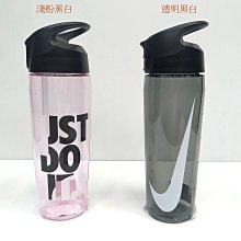 NIKE 水壺 吸管水壺 24OZ 運動 休閒 健身 路跑 單車 透明 灰 - N000318402524 歷史價格詳細信息