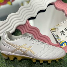 Asics 足球鞋 DS Light Jr GS 大童鞋 女鞋 白 金 塑膠鞋釘 草地球場 亞瑟士 1104A046122 歷史價格詳細信息