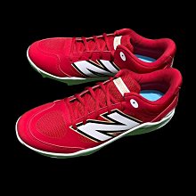 棒球世界全新NEW BALANCEL NB最新款壘球膠釘鞋 2E PL3000R7特價紅白配色    NB 新款 PL3 歷史價格詳細信息