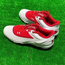 棒球世界 全新UA3027447-600 UA Leadoff Low RM 3.0棒壘球鞋膠釘紅白配色特價 歷史價格詳細信息