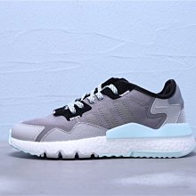 Adidas Nite Jogger Boost 黑白藍 反光 麂皮 網面透氣 休閒運動慢跑鞋 男鞋 EH0258【ADIDAS x NIKE】 歷史價格詳細信息