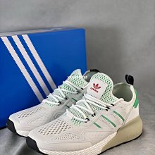 adidas ZX 2K Boost 白 灰 黃 避震中底 百搭款 小白鞋 男鞋 休閒鞋 零碼福利品 【ACS】 歷史價格詳細信息