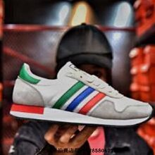 【小熊海外購】Adidas USA 84“白米黃黑紅”田徑風復古低幫慢跑鞋 男女鞋 歷史價格詳細信息