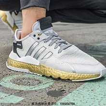 【小熊海外購】adidas Nite Jogger 灰藍 夜行者 高彈 爆米花 舒適 運動 跑步 慢跑鞋 FX6835 男鞋 歷史價格詳細信息