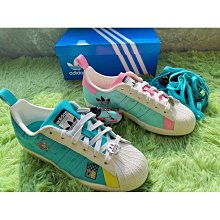 adidas Superstar 白 藍 青花瓷 小白鞋 金標 貝殼頭 休閒鞋 男鞋 零碼福利品 【ACS】 歷史價格詳細信息
