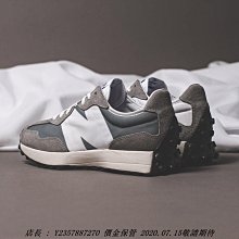 New Balance 327 灰芝麻 白灰 麂皮 帆布 拼布 MS327WE 歷史價格詳細信息