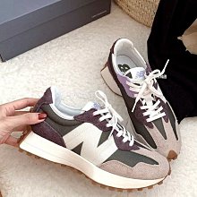 休閒鞋 327 男鞋 綠 棕 大N 麂皮 帆布 復古 運動鞋 NB U327WPA-D 歷史價格詳細信息