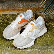 New Balance NB327系列 灰橙色 復古運動百搭慢跑鞋 MS327CLA男女鞋 歷史價格詳細信息