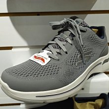 Skechers Go Walk 灰色 織布 運動健走鞋 男款NO.B1594【新竹皇家 216116CCOR】 歷史價格詳細信息